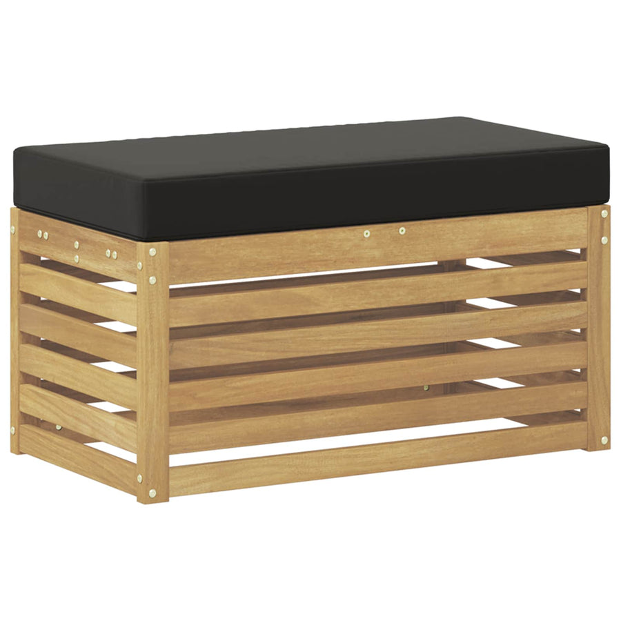 Buitenstoolbank Wit 80 x 43 x 45 cm Massief Acaciahout