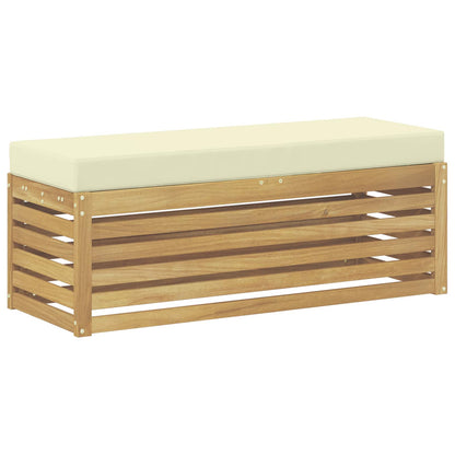 Buiten bankenset Wit en crèmekleurig 115 x 43 x 45 cm