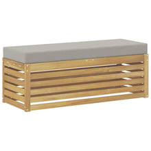 Buitenstoolbank Wit 115 x 43 x 45 cm Massief Acaciahout