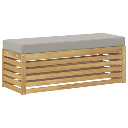 Buitenstoolbank Wit 115 x 43 x 45 cm Massief Acaciahout