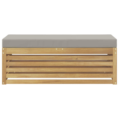 Buitenstoolbank Wit 115 x 43 x 45 cm Massief Acaciahout