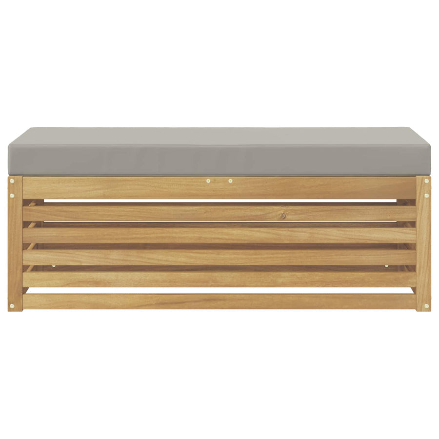 Buitenstoolbank Wit 115 x 43 x 45 cm Massief Acaciahout