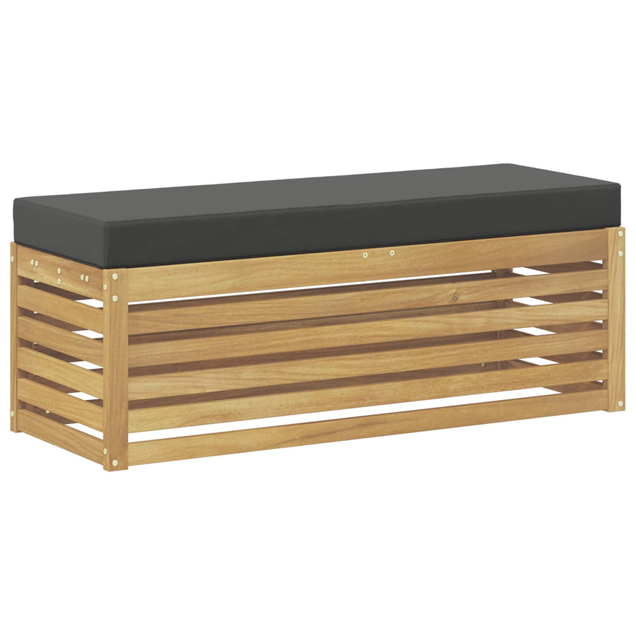Buiten bankenset Wit en antracietkleurig 115 x 43 x 45 cm