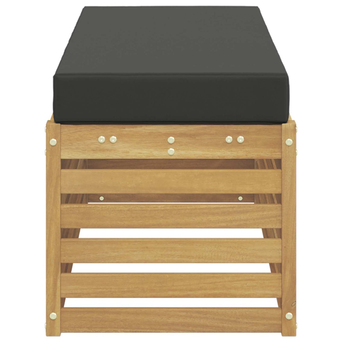 Buiten bankenset Wit en antracietkleurig 115 x 43 x 45 cm