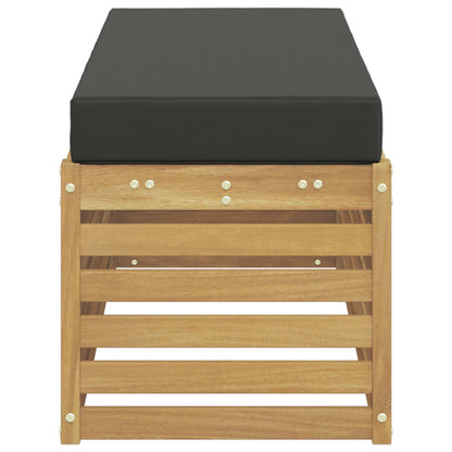 Buiten bankenset Wit en antracietkleurig 115 x 43 x 45 cm