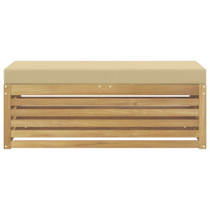 Buitenstoolbank Wit 115 x 43 x 45 cm Massief Acaciahout