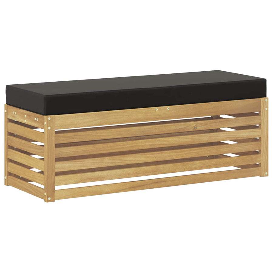 Buitenstoolbank Wit 115 x 43 x 45 cm Massief Acaciahout