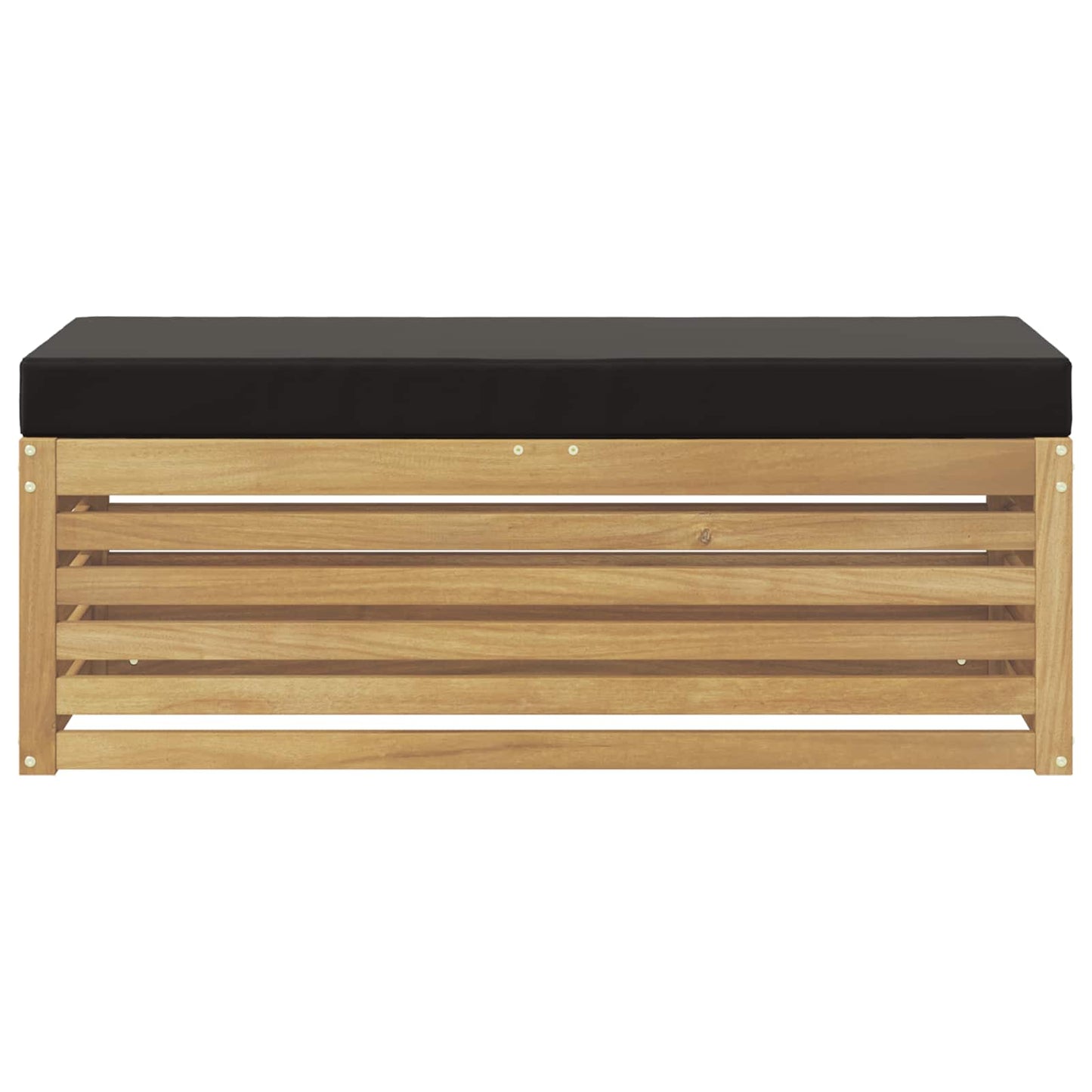 Buitenstoolbank Wit 115 x 43 x 45 cm Massief Acaciahout