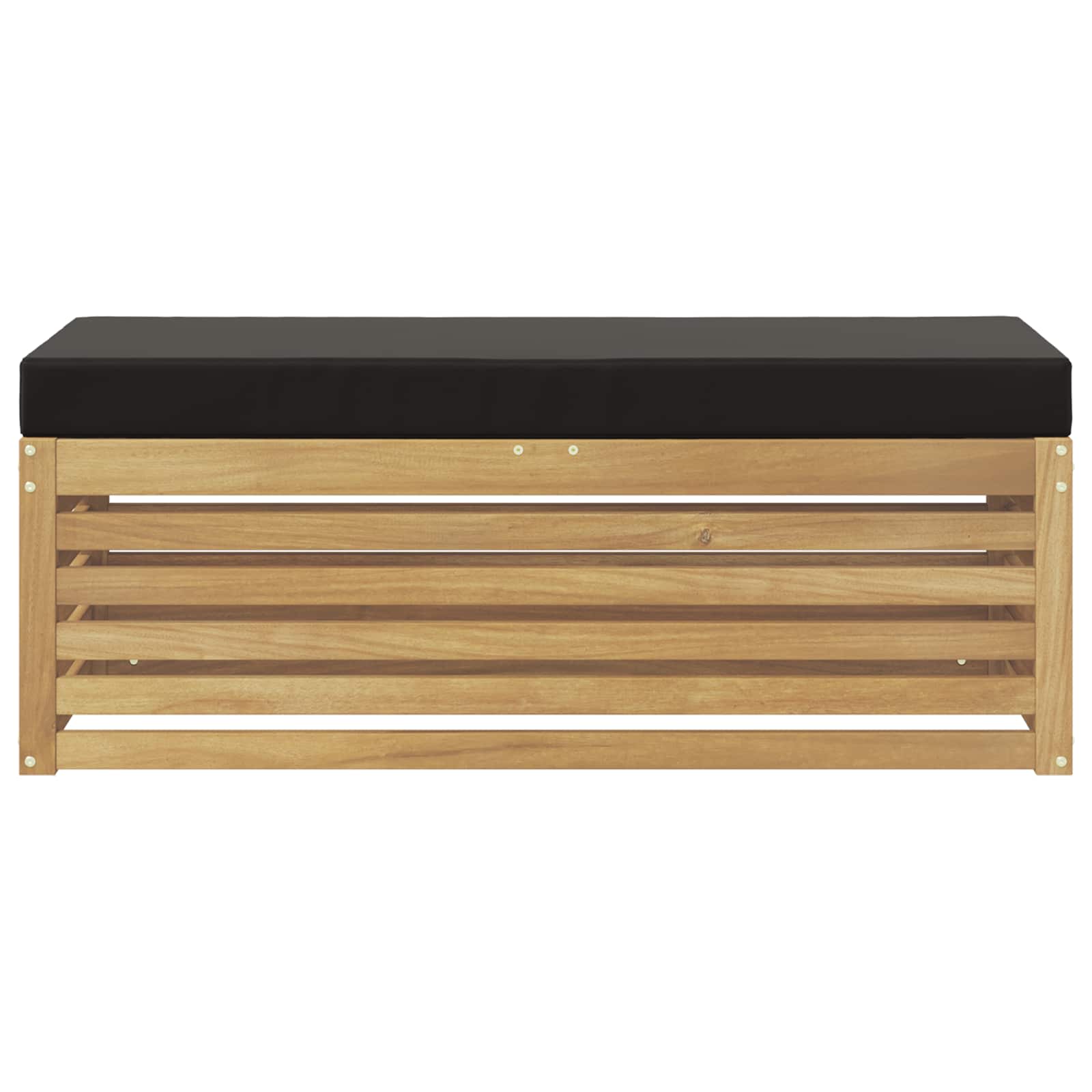 Buitenstoolbank Wit 115 x 43 x 45 cm Massief Acaciahout