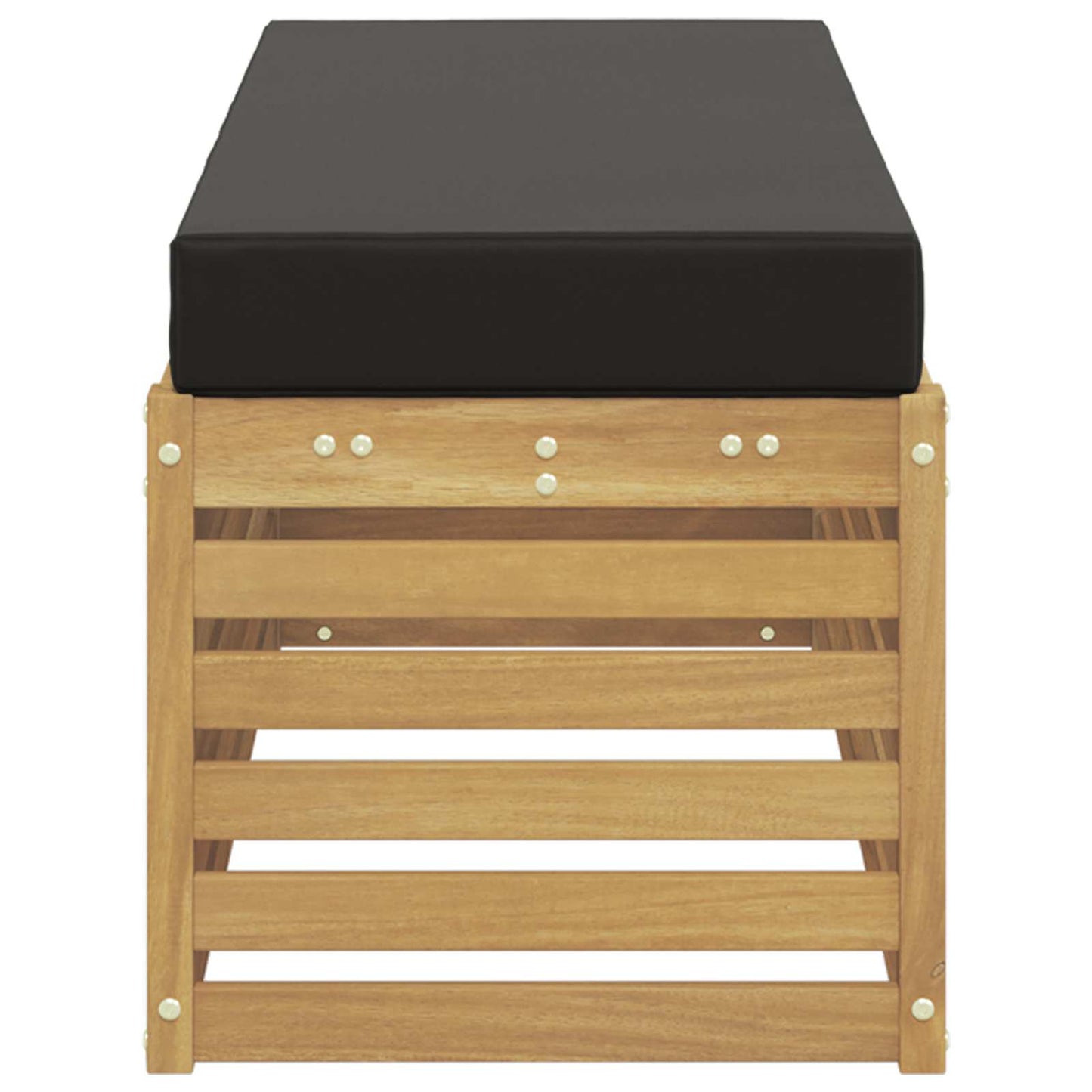 Buitenstoolbank Wit 115 x 43 x 45 cm Massief Acaciahout
