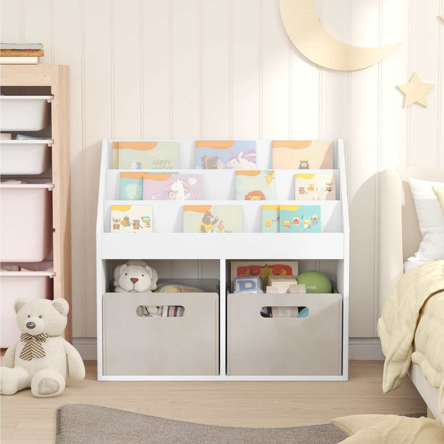 Kinderen Boekenkast Wit 72,5 x 29,5 x 69 cm Bewerkt hout