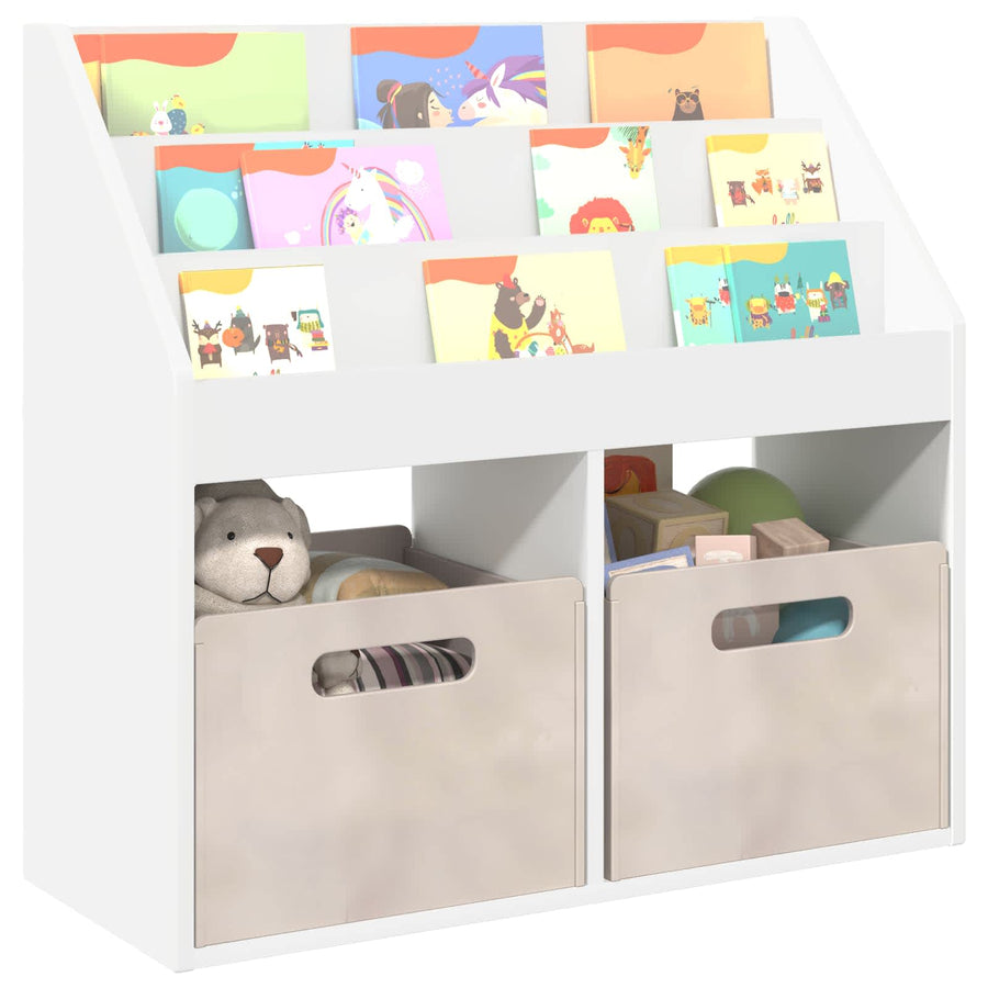 Kinderen Boekenkast Wit 72,5 x 29,5 x 69 cm Bewerkt hout