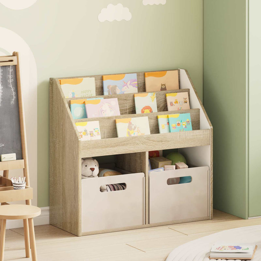 Kinderen Boekenkast met opslag Sonoma Eiken 72,5 x 29,5 x 69 cm