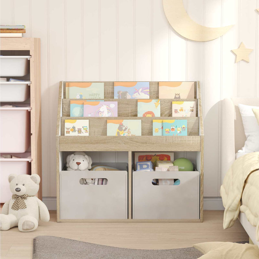 Kinderen Boekenkast met opslag Sonoma Eiken 72,5 x 29,5 x 69 cm
