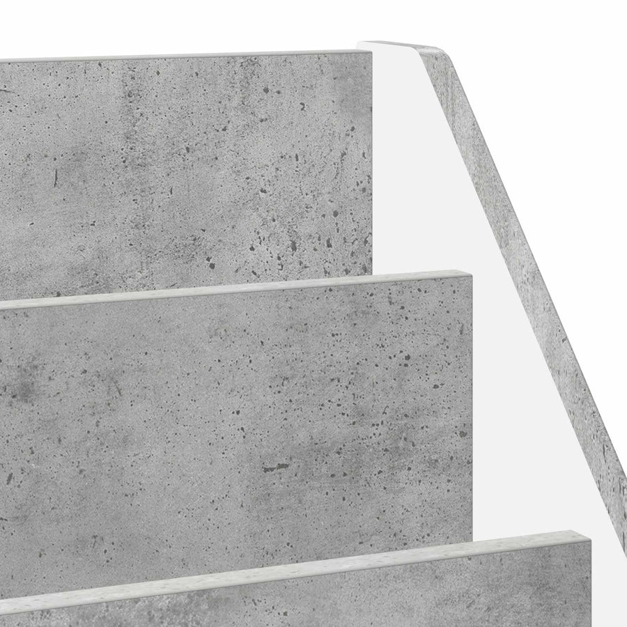 Kinderen Boekenkast met opslag Beton Grijs 72,5 x 29,5 x 69 cm