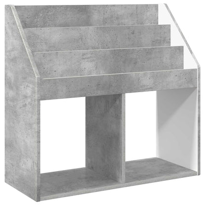 Kinderen Boekenkast met opslag Beton Grijs 72,5 x 29,5 x 69 cm
