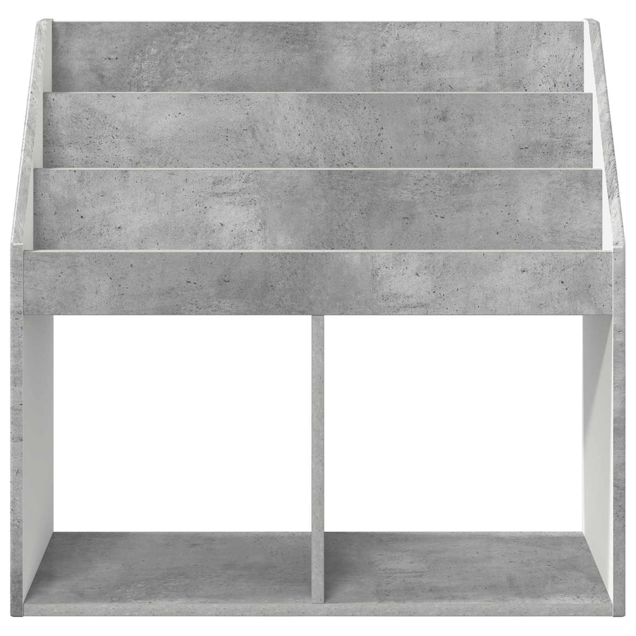 Kinderen Boekenkast met opslag Beton Grijs 72,5 x 29,5 x 69 cm