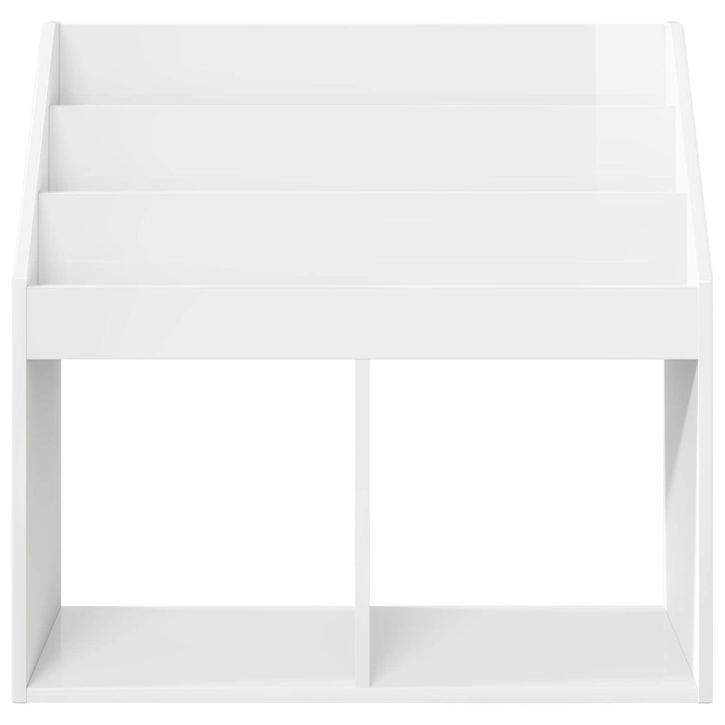 Kinderen Boekenkast Hoogglans wit 72,5 x 29,5 x 69 cm
