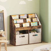 Kinderen Boekenkast gerookt eiken 72,5x29,5x69 cm