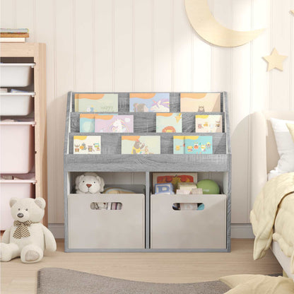 Kinderen Boekenkast met opslag Grijs Sonoma 72,5 x 29,5 x 69 cm