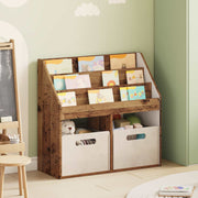 Kinderboekenkast 72,5x29,5x69 cm bewerkt hout