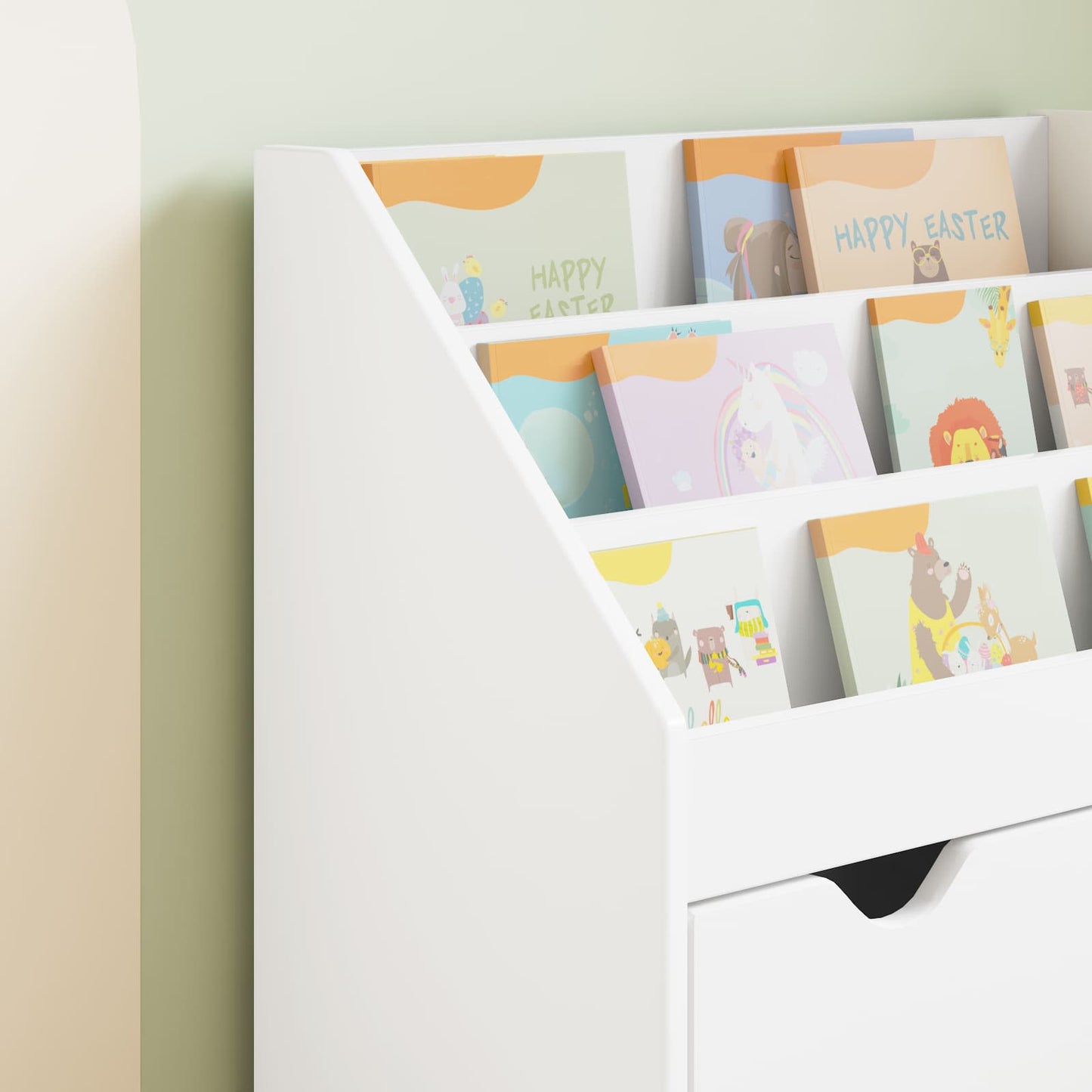 Kinderen Boekenkast met lade Wit 60 x 29,5 x 69 cm Bewerkt hout