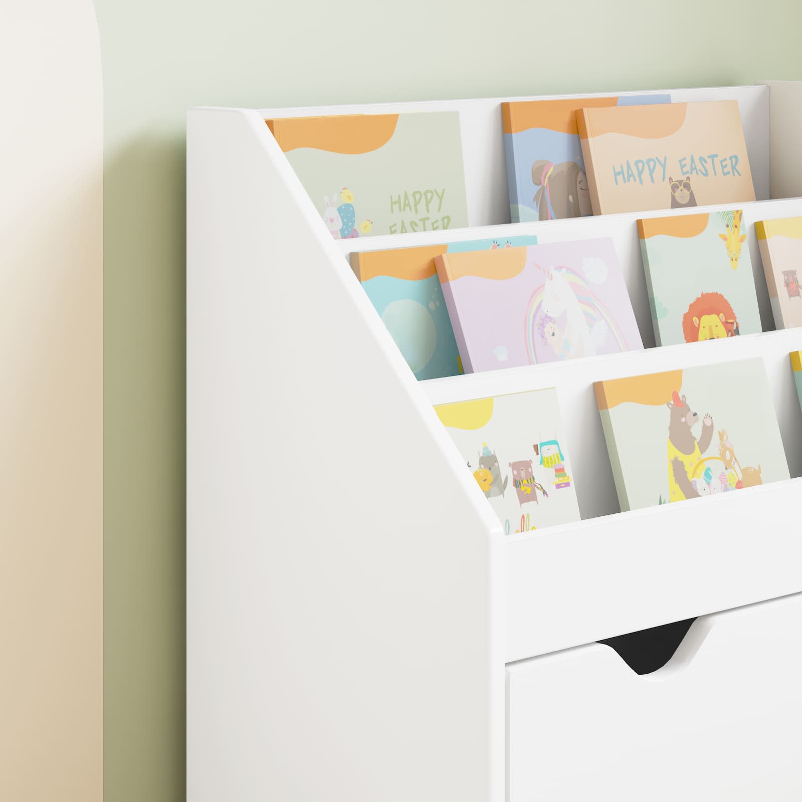 Kinderen Boekenkast met lade Wit 60 x 29,5 x 69 cm Bewerkt hout