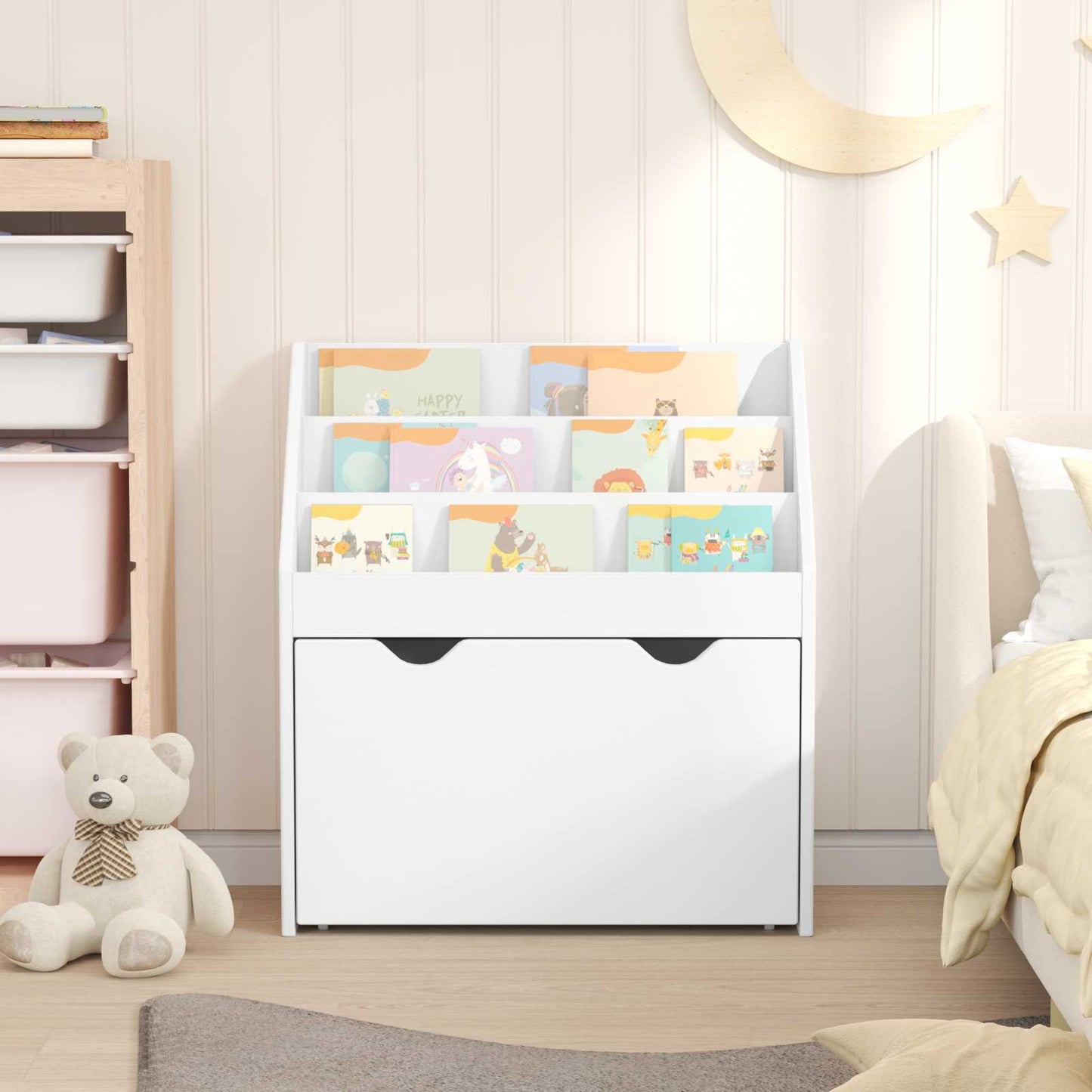 Kinderen Boekenkast met lade Wit 60 x 29,5 x 69 cm Bewerkt hout