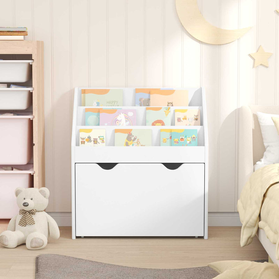 Kinderen Boekenkast met lade Wit 60 x 29,5 x 69 cm Bewerkt hout