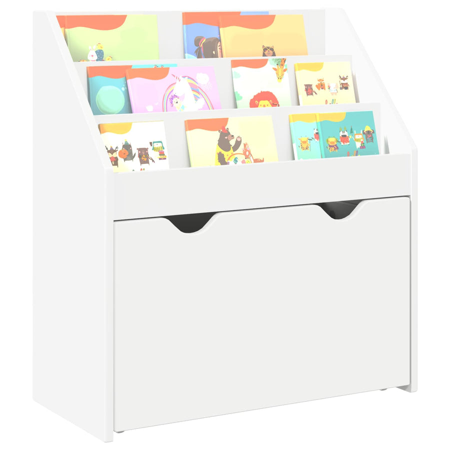 Kinderen Boekenkast met lade Wit 60 x 29,5 x 69 cm Bewerkt hout