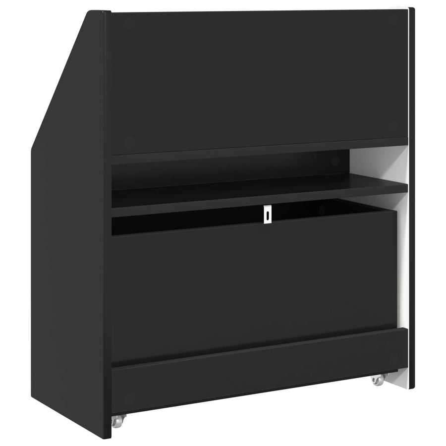 Kinderen Boekenkast Zwart 60 x 29,5 x 69 cm Bewerkt hout