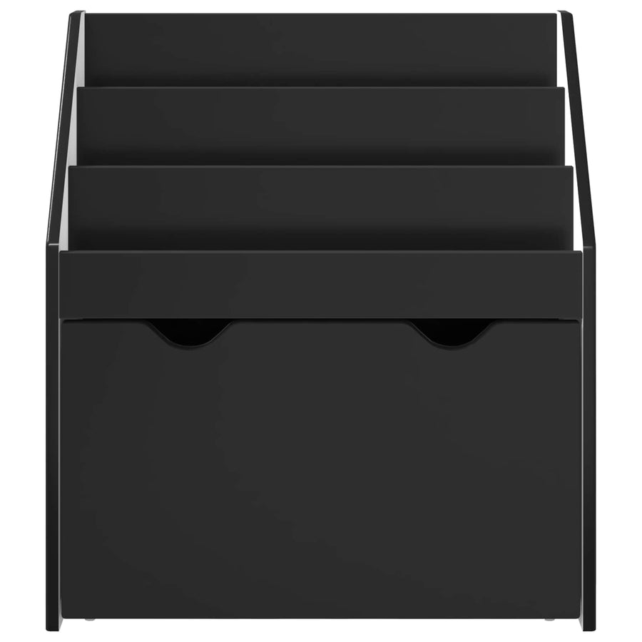 Kinderen Boekenkast Zwart 60 x 29,5 x 69 cm Bewerkt hout