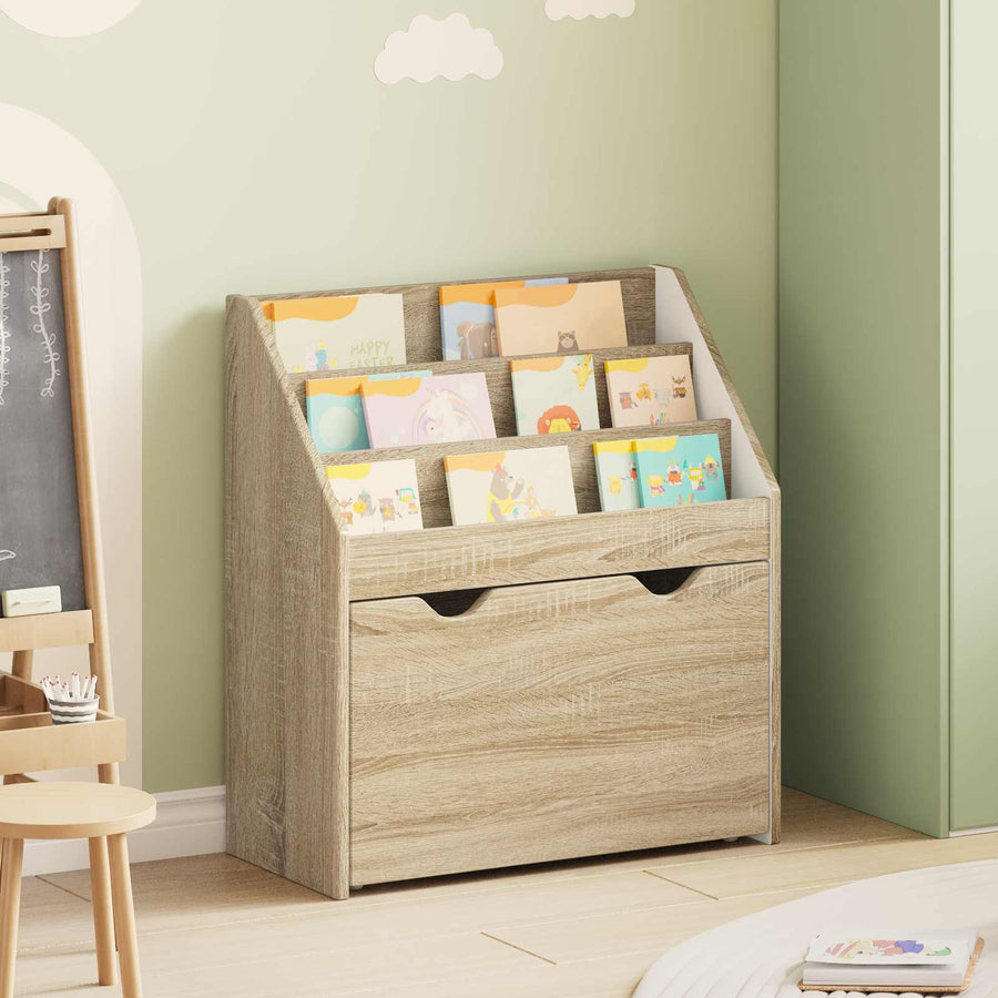 Kinderen Boekenkast Sonoma Eiken 60 x 29,5 x 69 cm Bewerkt hout