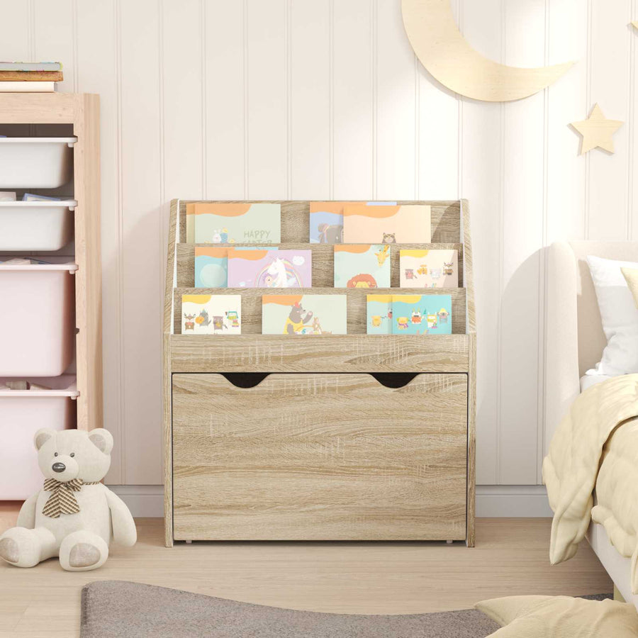 Kinderen Boekenkast Sonoma Eiken 60 x 29,5 x 69 cm Bewerkt hout