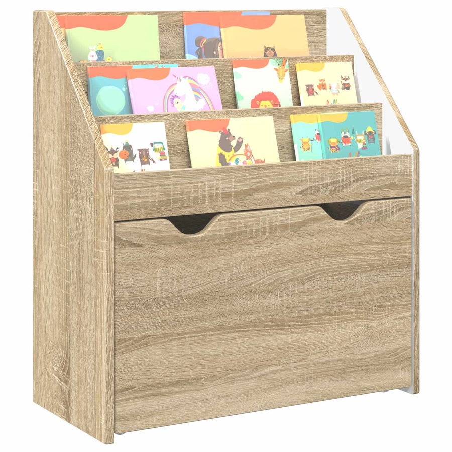 Kinderen Boekenkast Sonoma Eiken 60 x 29,5 x 69 cm Bewerkt hout