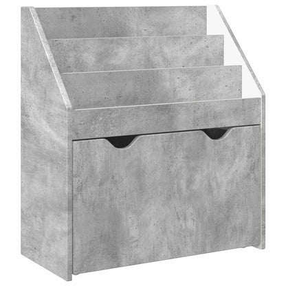 Kinderen Boekenkast Beton Grijs 60 x 29,5 x 69 cm Bewerkt hout