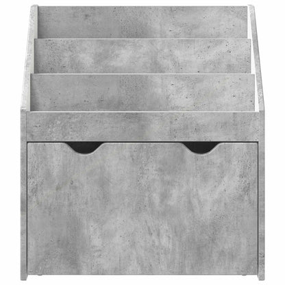 Kinderen Boekenkast Beton Grijs 60 x 29,5 x 69 cm Bewerkt hout
