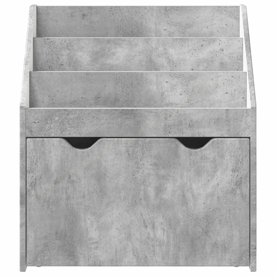 Kinderen Boekenkast Beton Grijs 60 x 29,5 x 69 cm Bewerkt hout