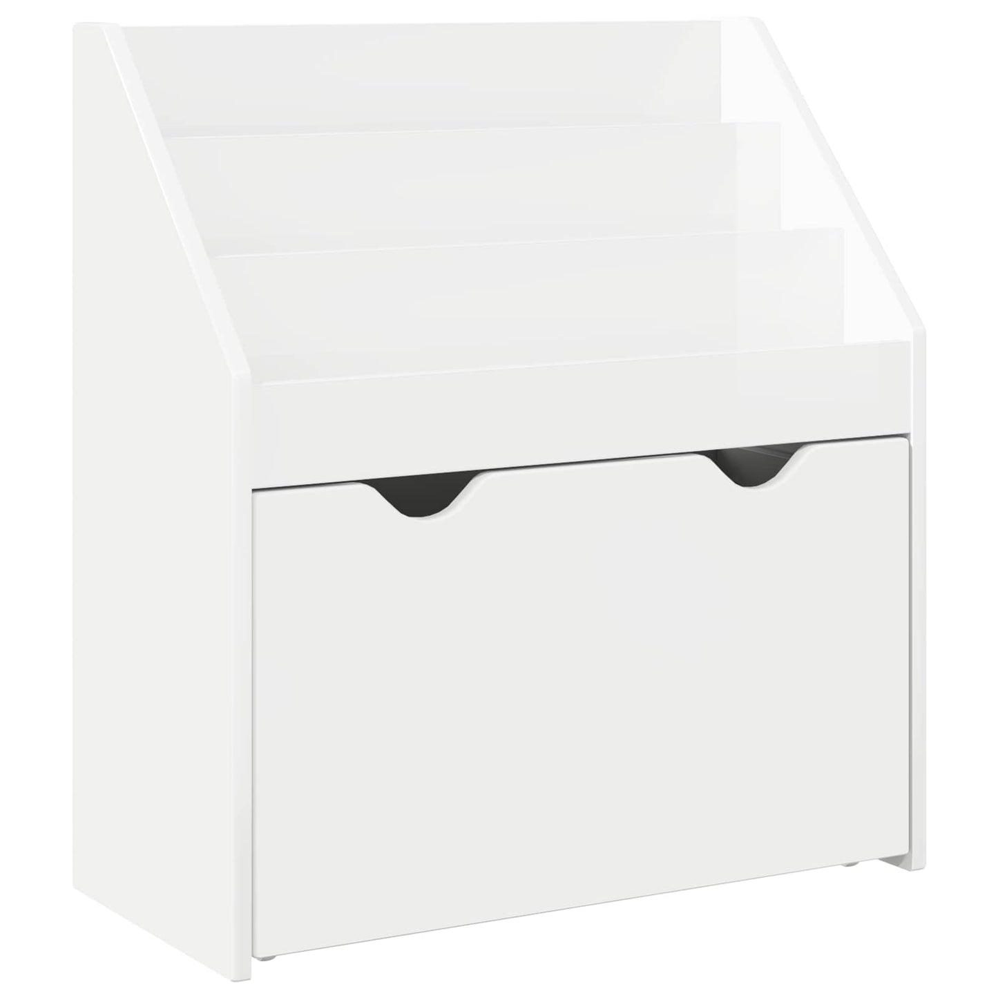 Kinderen Boekenkast met lade Hoogglans wit 60 x 29,5 x 69 cm