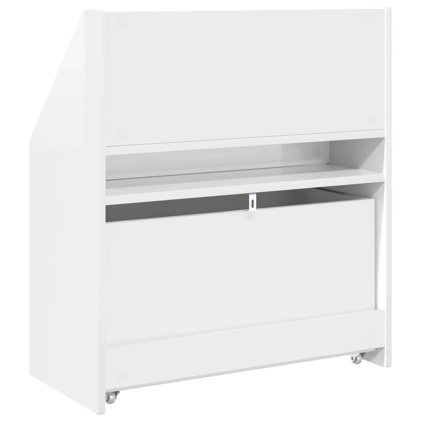 Kinderen Boekenkast met lade Hoogglans wit 60 x 29,5 x 69 cm