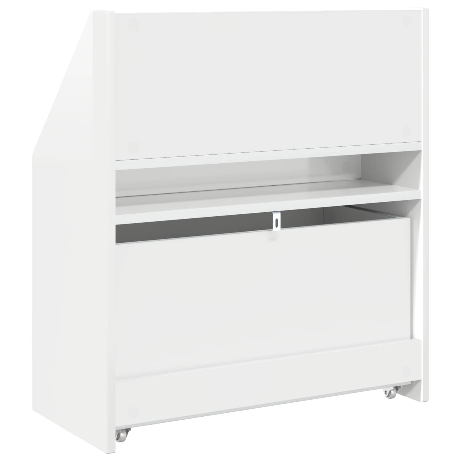 Kinderen Boekenkast met lade Hoogglans wit 60 x 29,5 x 69 cm