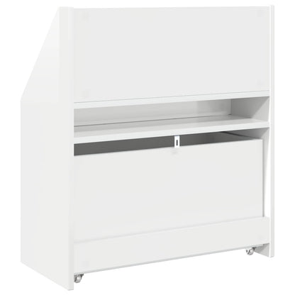 Kinderen Boekenkast met lade Hoogglans wit 60 x 29,5 x 69 cm