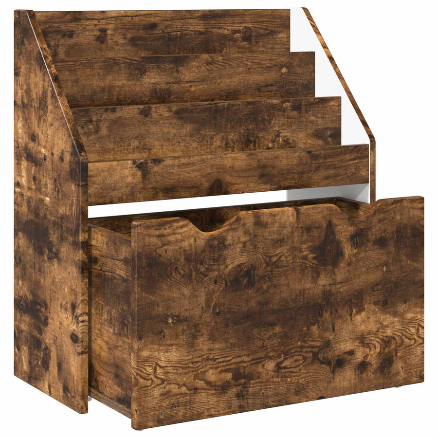 Kinderen Boekenkast met lade Gerookt eiken 60 x 29,5 x 69 cm