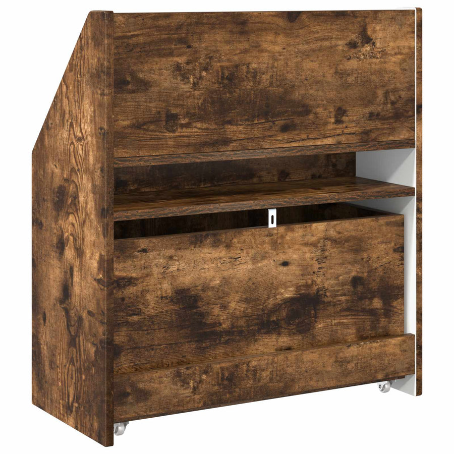 Kinderen Boekenkast met lade Gerookt eiken 60 x 29,5 x 69 cm