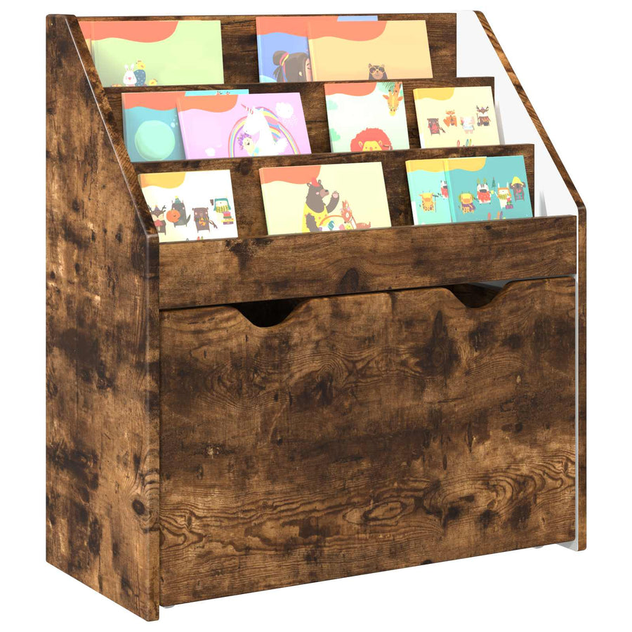 Kinderen Boekenkast met lade Gerookt eiken 60 x 29,5 x 69 cm