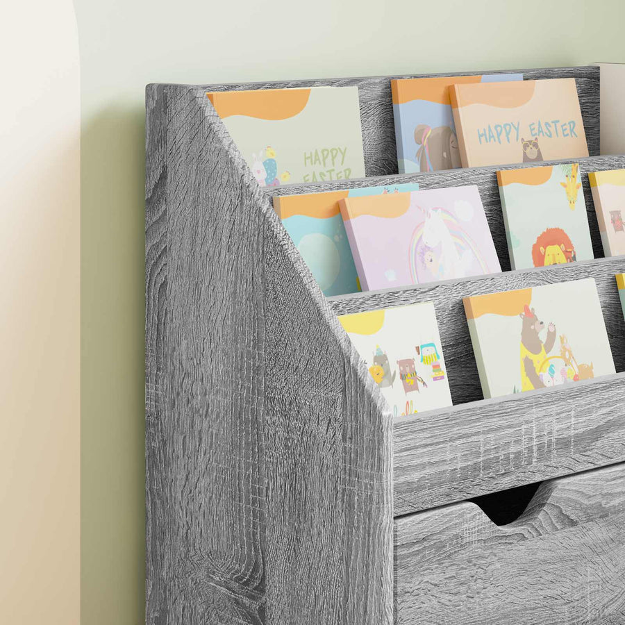Kinderen Boekenkast Grijs Sonoma 60 x 29,5 x 69 cm Bewerkt hout
