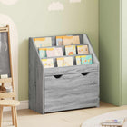 Boekenkast kinderen 60x29.5x69 cm grijs Sonoma bewerkt hout