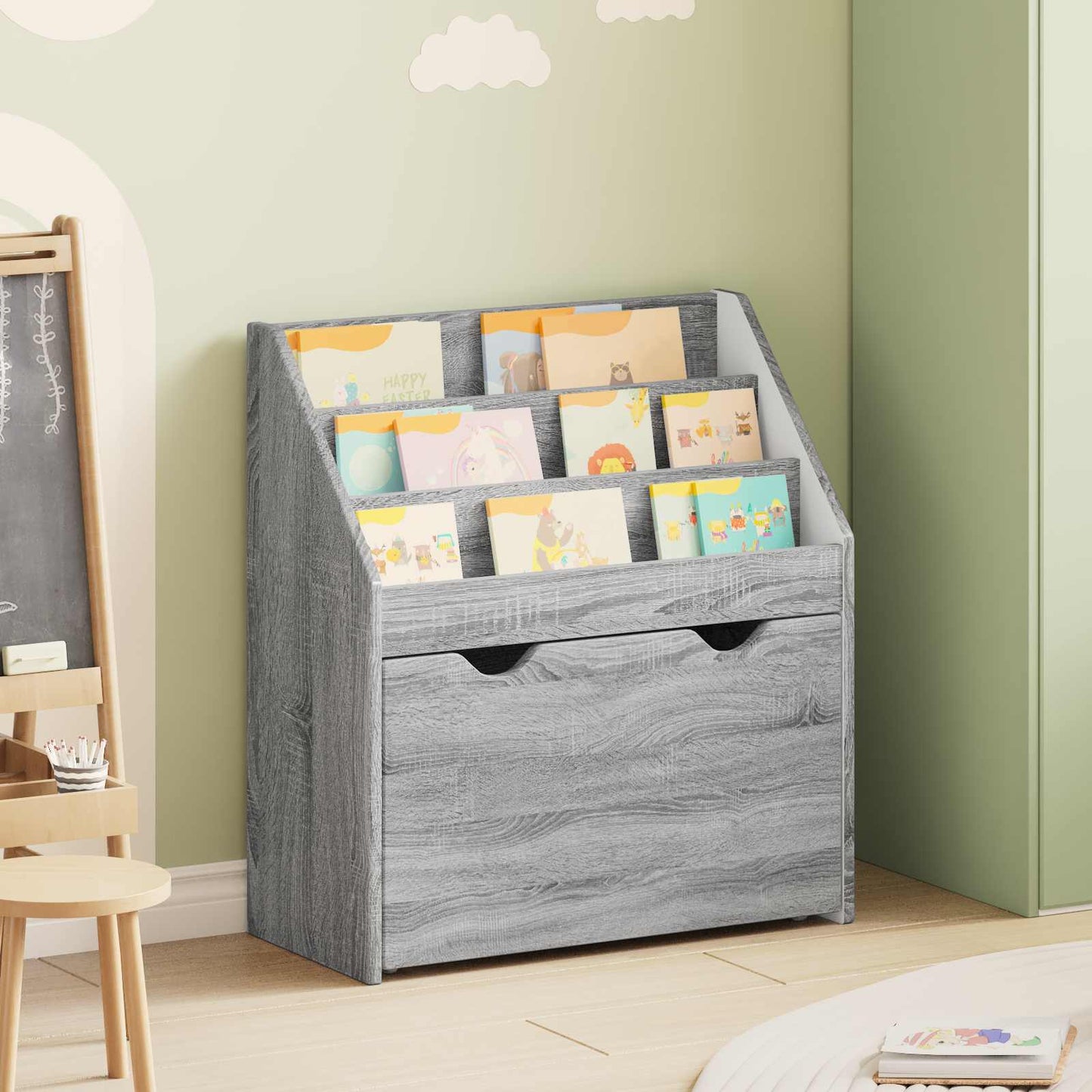 Kinderen Boekenkast Grijs Sonoma 60 x 29,5 x 69 cm Bewerkt hout