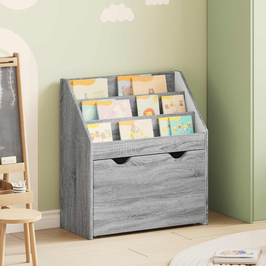 Kinderen Boekenkast Grijs Sonoma 60 x 29,5 x 69 cm Bewerkt hout