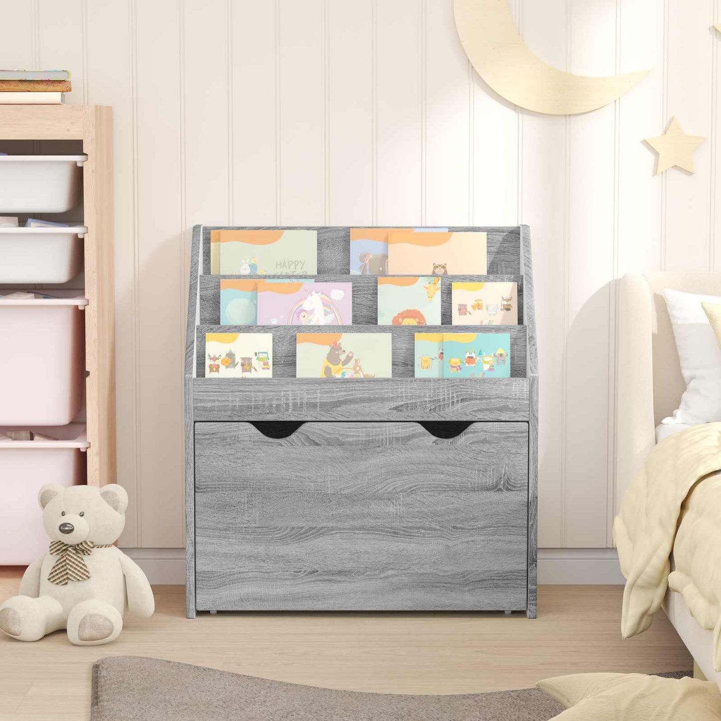 Kinderen Boekenkast Grijs Sonoma 60 x 29,5 x 69 cm Bewerkt hout